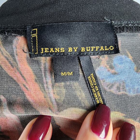 i Jeans by Buffalo Bennett Floral Fringe Open Boho Cardigan | Women's Medium - Picture 9 of 13